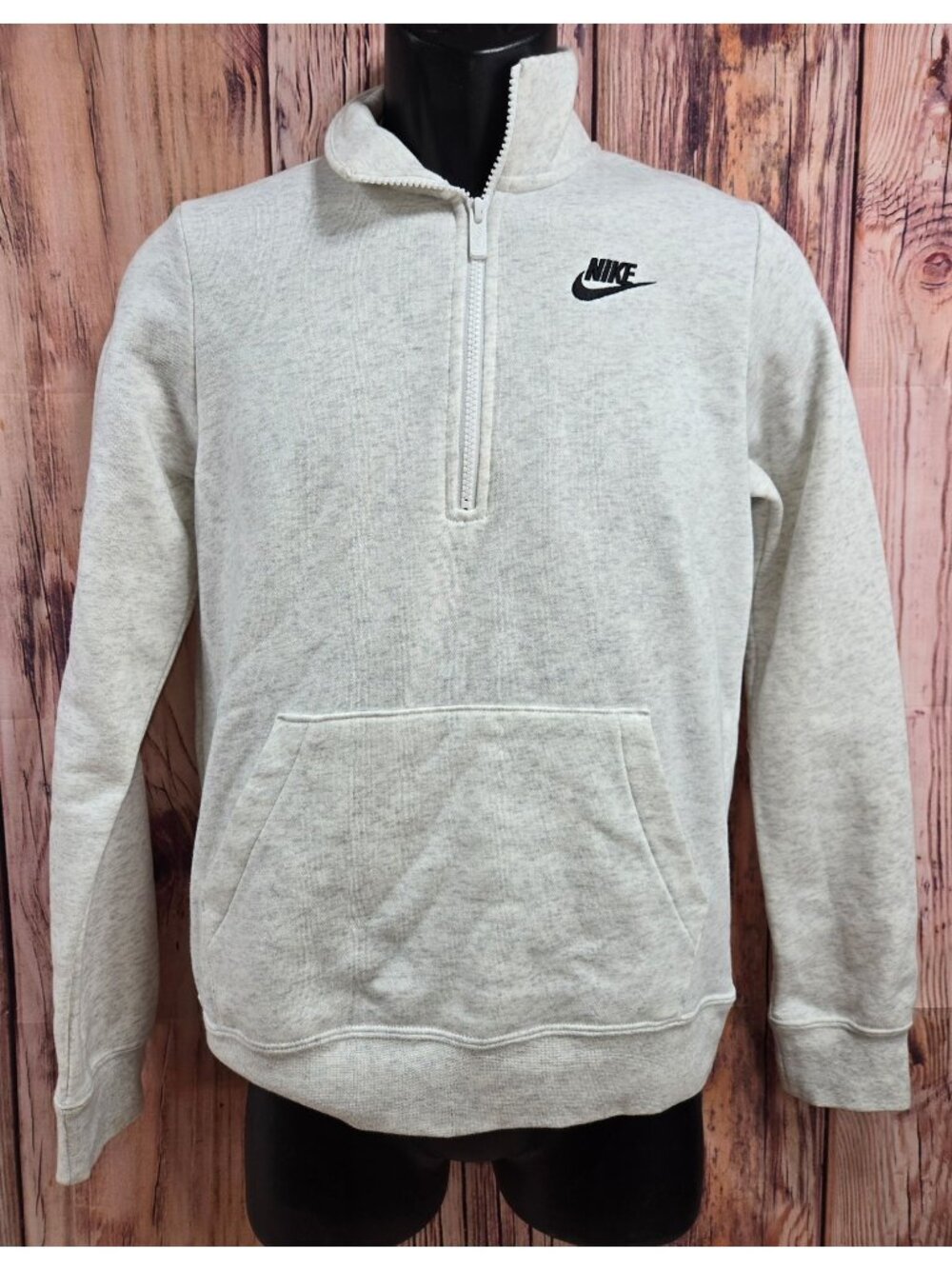 Nike Womens Heather Quarter-Zip Pullover Sweatshirt XS